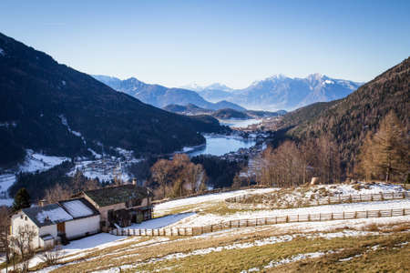 mountain valleyの写真素材