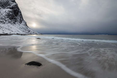 lofoten island beautiful natural landscapeの写真素材