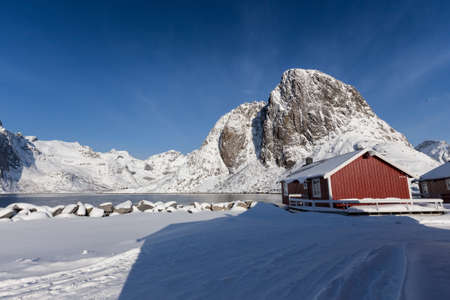 lofoten island beautiful natural landscapeの写真素材