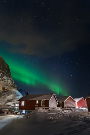 lofoten island during winter timeのeditorial素材