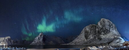 aurora borealisの写真素材