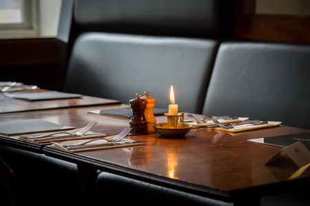 table in the bar