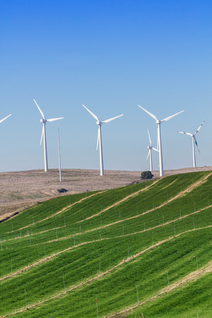 wind farm for a sustainable futureの写真素材