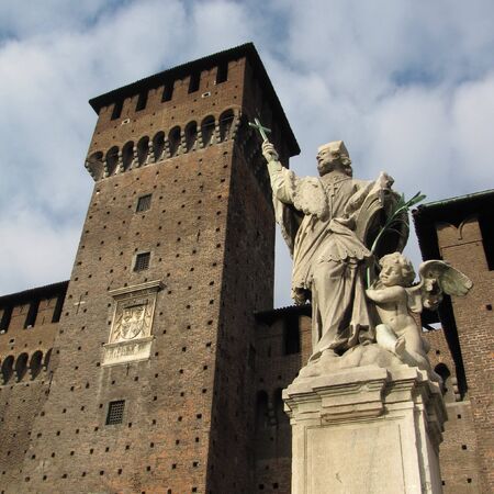 milan castleのeditorial素材