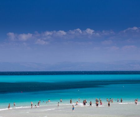 vacation time in Caribbean paradiseの写真素材