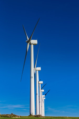 wind farm for a sustainable futureの写真素材