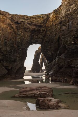 Playa de les catedrales, Spainの写真素材