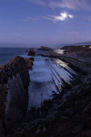 seascape on the Atlantic coast of spainの写真素材