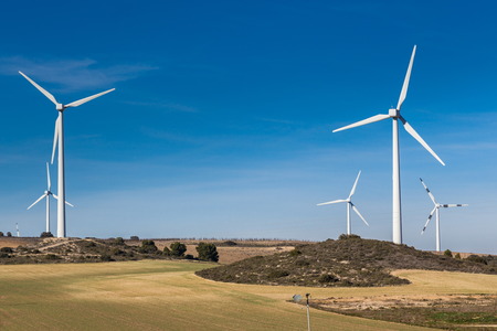 wind farm for a sustainable futureの写真素材