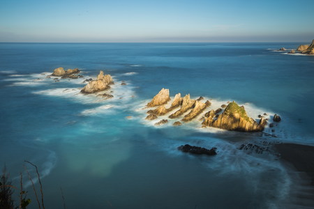 Playa de Gueirua, asturia, spain