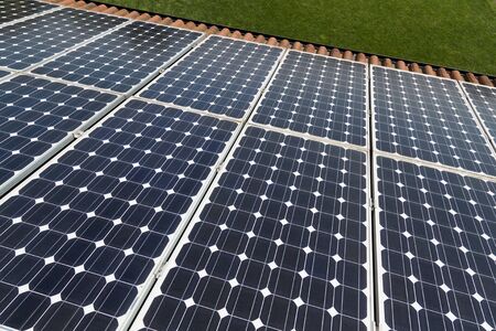 photovoltaic panel for sustainable energyの写真素材