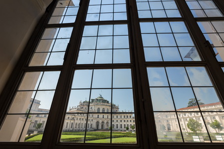 Stupinigi Palace, old king residencial houseのeditorial素材
