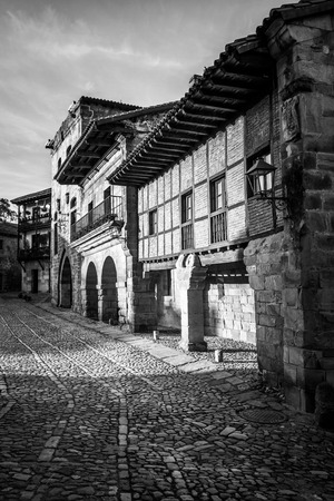 Santillana del Mar in Cantabria region, Spainの写真素材