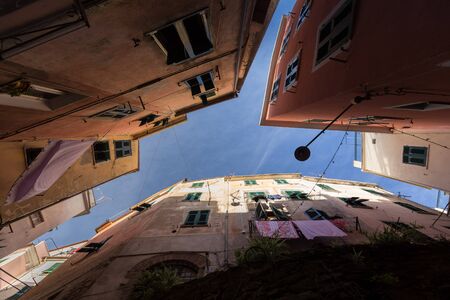 italian town in 5 Terre regionの写真素材