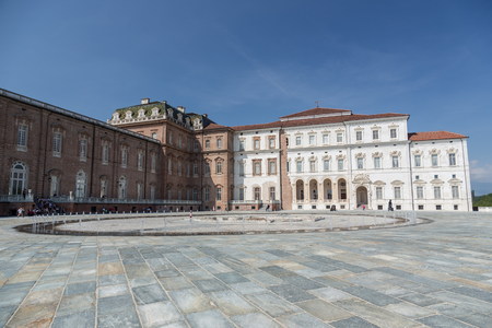 VENARIA, ITALY-JULY 27, 2016: Reggia of Venaria Reale, former royal residence of the Savoy family, today a museum with beautiful outdoor gardens, in Venaria.のeditorial素材