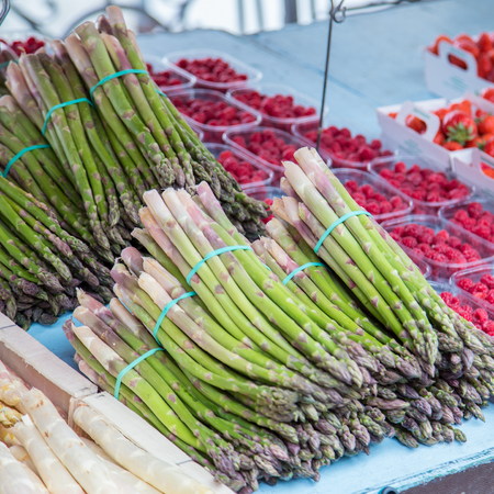 fresh vegetables at the marketの写真素材