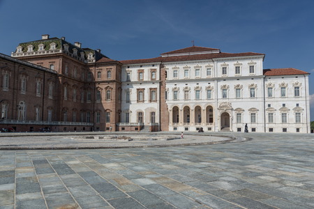 VENARIA, ITALY-JULY 27, 2016: Reggia of Venaria Reale, former royal residence of the Savoy family, today a museum with beautiful outdoor gardens, in Venaria.のeditorial素材