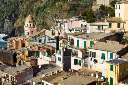 Vernazza town in 5 Terre regionの写真素材