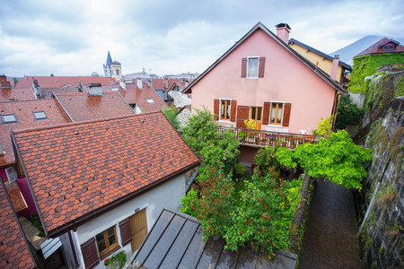 Annecy cityscape, Franceの写真素材