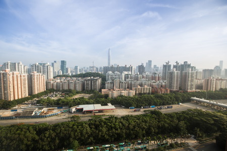 Shenzen view in Chinaのeditorial素材