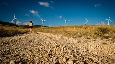 wind farmの写真素材