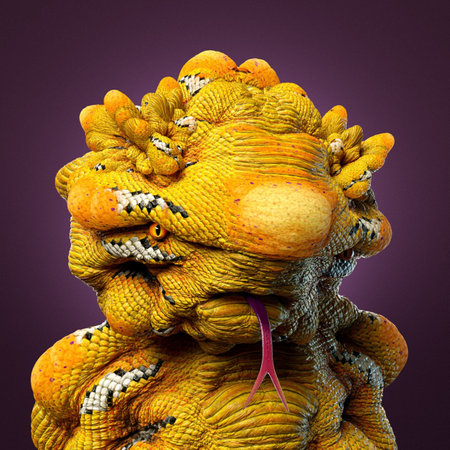 3d nft collection, character goldyの写真素材