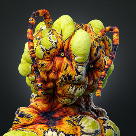 3d nft collection, character zunaの写真素材