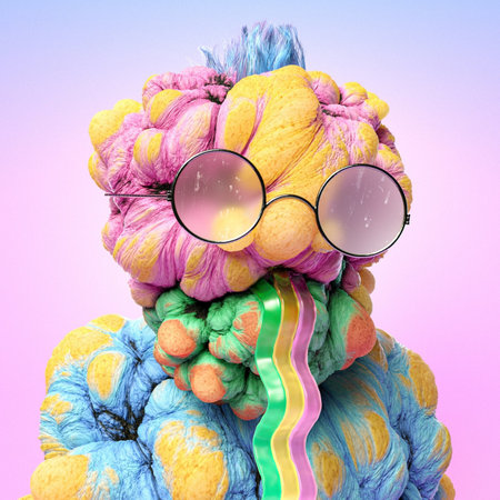 3d nft collection, character doddleの写真素材