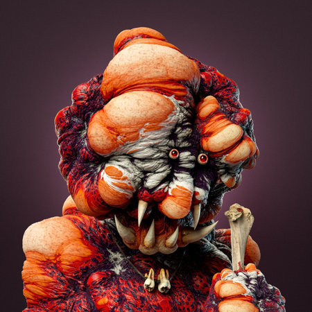 3d nft collection, character mouse redの写真素材