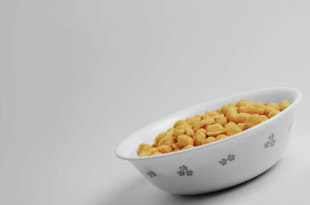 Peanuts in Bowl, titled angleの写真素材