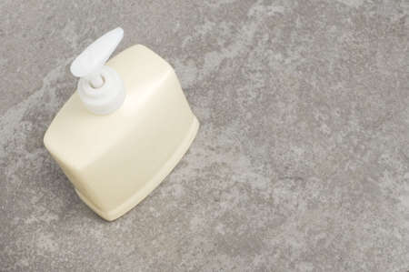 Spa display against a gray stone background.の写真素材