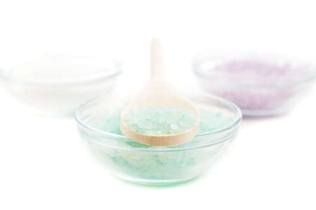 Spa display against a bright white background.の写真素材