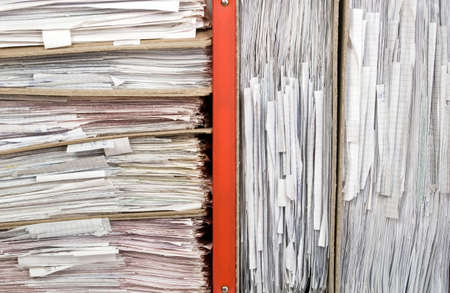 Composition of a lot of documents and catalogsの写真素材
