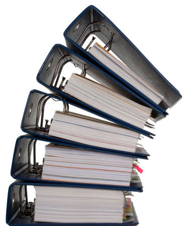 Composition of a lot of documents and catalogsの写真素材