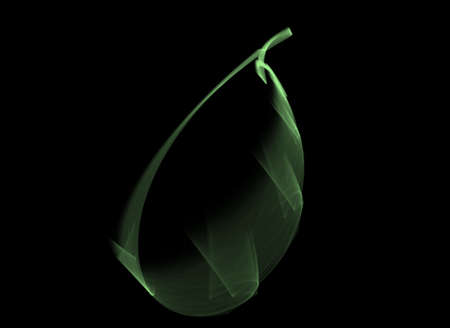 Green vector in black backgoundの写真素材