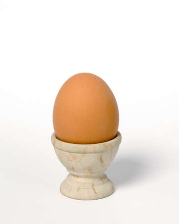 There is egg ready to be eatenの写真素材