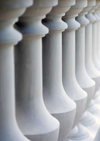 There is old rough man made stone monumentの写真素材