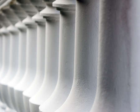 There is old rough man made stone monumentの写真素材