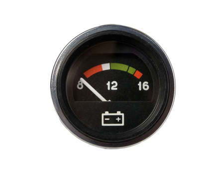 There is a voltmeter for accumulator of car