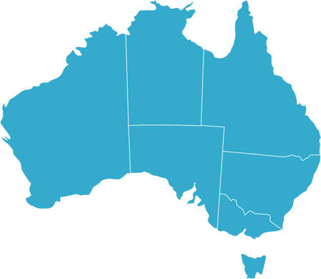 There is a map of Australia countryのイラスト素材