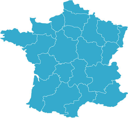 There is a map of France countryのイラスト素材