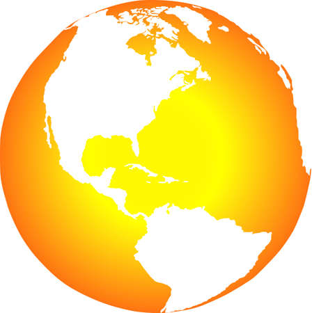 There is global view of earth from spaceのイラスト素材