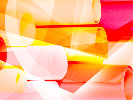 The grungy frame from various color shapesの写真素材