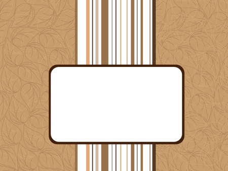 Vector frame with white space for writing and ornamented backgroundのイラスト素材