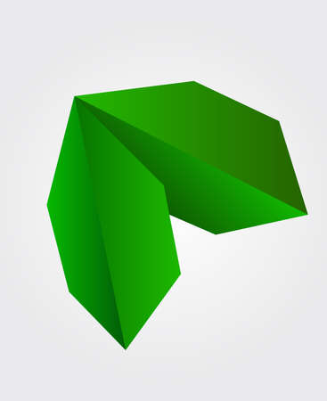 Christmas colorful leaf made by origami techniqueのイラスト素材