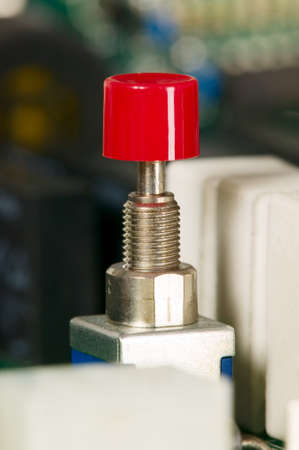 There is electronic microscheme with electrical elements