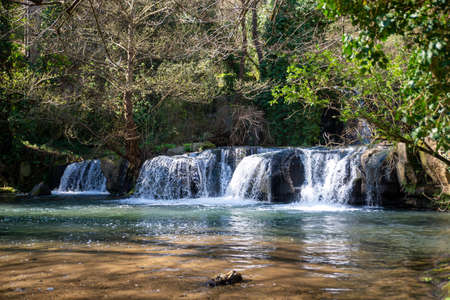 cascate monte gelato province of Romeの写真素材