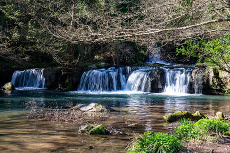 Monte Gelato waterfalls  province of Romeの写真素材