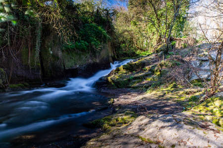 Monte Gelato waterfalls province of Romaの写真素材