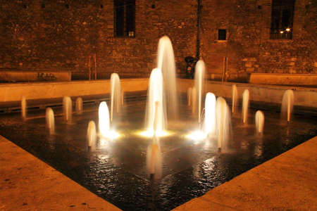 FOUNTAIN PIAZZA EUROPA TERNI UMBRIAの写真素材